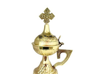 Quemador de Incienso de Metal Bakhoor Hecho a Mano de Primera Calidad, Estilo Árabe, con Función Antiolor para Ocasiones Religiosas - Product Image 2