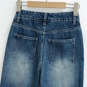 Fabricant professionnel d'usine femmes jeans pantalons respirant en gros femmes jeans pantalons - Product Image 6