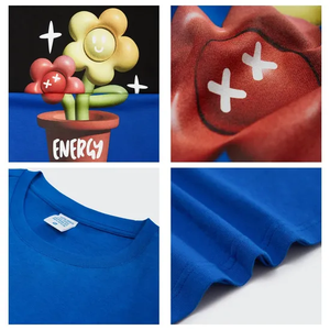 Camisetas frescas de verano de varios colores para hombre, Camiseta de algodón con patrón personalizado, camiseta personalizada con cuello redondo para hombre - Product Image 6