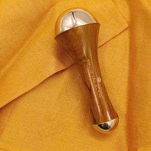 100% baguette Kansa double face originale pour un massage ayurvédique ultime et un outil de beauté pour les soins de la peau Fabrication indienne originale - Product Image 6