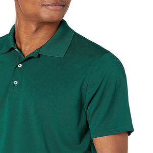 Chemise en coton 100% tricoté, imprimée sur mesure, pour homme, avec logo brodé, manches courtes, respirante, décontractée, vêtement de luxe - Product Image 4