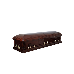 DSP LTD SERENITY Ataúd de madera natural moderno personalizado ODM OEM Modelo personalizado CKT2007 Precio competitivo para adultos Suministros funerarios - Product Image 3