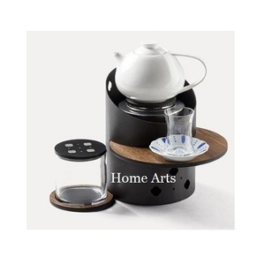 Calentador de tetera de Color negro de hierro de la mejor calidad, calentador Dallah de forma redonda de tamaño personalizado para gran oferta - Product Image 5