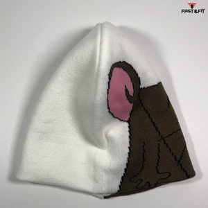 New Design Autumn Winter High Quality 100% Cotton Unisex <b>Beanie</b> Cap 3D Embroidery Breathable Waterproof Light Weight - Product Image 3