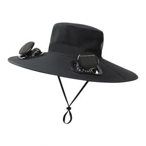 Sombrero de Pescador de Ala Ancha con Protección Solar, Ventilador de Refrigeración Solar, Regalo Promocional para el Día del Padre - Product Image 6