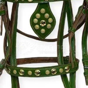 บังเหียนขี่ม้าหนังดีไซน์ล่าสุด - Product Image 3