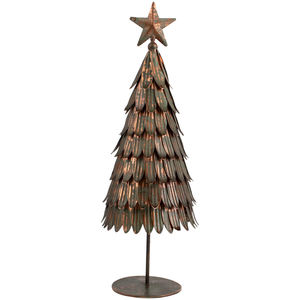 Árbol de Navidad de lujo, pátina dorada, acabado, decoración de Hotel para el hogar, decoración de Festival de hierro de Metal, decoración de árbol de Navidad de mesa - Product Image 1