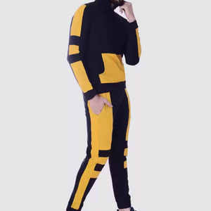 2025 Latest Design Men Regular Fit Full Zipper Winter High Quality Quick Dry Breathable 100% Cotton Fleece Blank <b>Plain</b> <b>Tracksuit</b> - Product Image 4