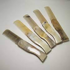 หวีฮอร์นทำมือสำหรับดูแลเส้นผมธรรมชาติหวีฮอร์นออร์แกนิกสำหรับจัดแต่งทรงผมที่อ่อนโยนและเป็นมิตรกับสิ่งแวดล้อมไม่พันกัน - Product Image 2