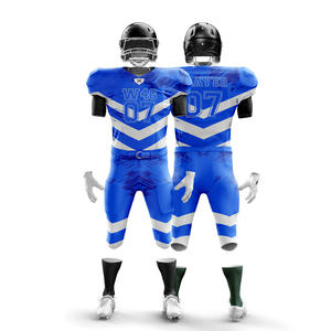 Personnalisé respirant séchage rapide transfert de chaleur imprimé grande taille unisexe 100% polyester haute qualité uniformes de football américain - Product Image 3