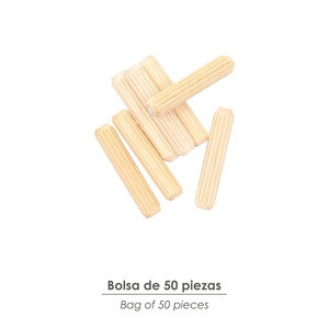 Tasselli in legno 6x30 mm. Confezione da 50 Pezzi - Product Image 3