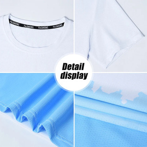 2025 sérigraphie de t-shirt de produit tendance, t-shirt unisexe surdimensionné, t-shirt uni à col montant - Product Image 6