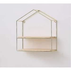 Étagères murales en fer de style vintage fabriquées par OEM pour une décoration intérieure d'inspiration antique créant un charmant présentoir mural - Product Image 2