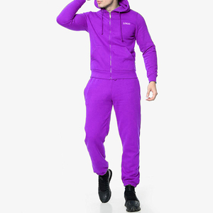 Conjunto Deportivo para Hombre, Mezcla de Poliéster y Algodón, Suave, Mangas Completas, Cintura Elástica, Ideal para Gimnasio, Trotar y Uso Diario para Minoristas - Product Image 1