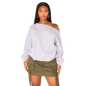 เสื้อสเวตเตอร์แบบสวมหัวสำหรับผู้หญิงเสื้อสเวตเตอร์แบบสวมหัวทรงพอดีตัวผ้าฝ้ายเสื้อโลโก้ตามสั่งสำหรับฤดูใบไม้ร่วงฤดูหนาว - Product Image 3