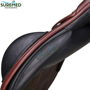 อานม้าหนังปรับได้สำหรับแข่งม้าและขี่ม้าแบบเทรล น้ำหนักเบา พร้อมสายรัดข้อเท้าที่ทนทาน - Product Image 6