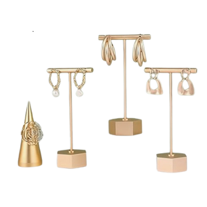 Bijoux décoratifs en métal brillant poli, Style Unique, bricolage, boucles d'oreilles, colliers à usages multiples - Product Image 2