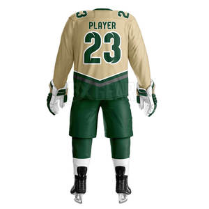 Uniforme de hockey sur glace pour hommes avec imprimé personnalisé et pantalon assorti conçu pour la flexibilité de la performance et le confort sur la patinoire - Product Image 3