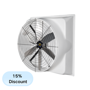 Lớn hơn Khối lượng không khí công nghiệp Wall Mount FRP Quạt thông gió bóng mang động cơ điện 48 ''Đường kính lưỡi cho nhà máy hội thảo - Product Image 1