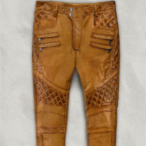 Pantalones de cuero bordados personalizados de primera calidad, diferentes tamaños, Mejor Proveedor, cantidad a granel, pantalones de moda de lona, método de tejido no tejido - Product Image 6