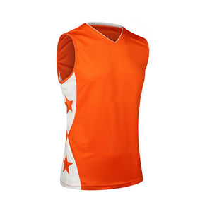 Uniforme de Baloncesto Personalizable de Verano, Transpirable, sin Mangas, de Color Sólido, para Hombres Adultos, Hecho en Pakistán, de Poliéster - Product Image 5