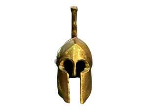 Casco espartano de bronce hecho a mano escultura de hoplita griega antigua - Product Image 5