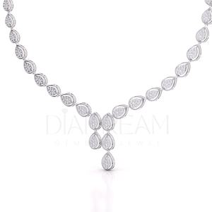 Collier en argent sterling 925 pour femmes de créateur pendentif en diamant Moissanite pour mariages occasions spéciales bijoux en gros - Product Image 1