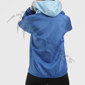 2020 nouveau Design Logo personnalisé sweats à capuche de course Yoga veste Fitness pull sur haut court demi fermeture éclair manches longues sweat femmes - Product Image 6