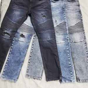 Unisex High Quality Customizable Denim <b>Jeans</b> 100% Cotton Colored Wash Lightweight Woolen Embroidered <b>Elastic</b> <b>Waist</b> Custom Logo - Product Image 5