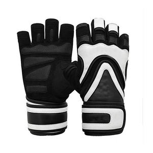 <b>Men's</b> Comfortable Half-Finger Gym <b>Gloves</b> Custom Design Fitness Accessory <b>for</b> Cycling Weightlifting Neoprene <b>Leather</b> Wholesale - Product Image 5
