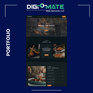 Trang <span class=keywords><strong>web</strong></span> nhà hàng cao cấp thiết kế phiên bản doanh nghiệp sản phẩm Chứng Khoán thu hút nhiều khách hàng hơn - Product Image 2