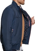 Blouson aviateur brodé de haute qualité avec logo personnalisé OEM blouson de baseball hip-hop zippé pour hommes