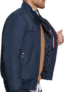 OEM personalizado Logotipo de alta calidad bordado chaqueta de bombardero Zip up hombres Hip Hop chaqueta de béisbol - Product Image 3