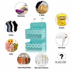 Organizador de Bolsillos para Colgar Sobre la Puerta, Bolsa de Almacenamiento Transparente para Armario con Ganchos de Metal - Product Image 5