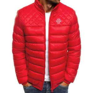 Chaqueta Bomber de Plumón con Capucha, Bolsillos Laterales con Cremallera, Resistente al Viento, Ecológica, Personalizada OEM para Hombre - Product Image 4