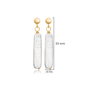 Pendientes largos de plata 925 con perlas naturales únicas, joyería fina turca artesanal al por mayor - Product Image 4