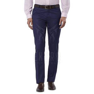 กางเกงลำลองผ้าคอตตอนผ้าโพลีเอสเตอร์ทรงตรงเข้ารูปสำหรับผู้ชาย - Product Image 1