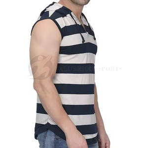 Top Quality Men Active Wear <b>Sleeveless</b> <b>Hoodies</b> Cotton/Polyester Front Hand Pockets <b>Hoodies</b> With Customizable Fabric - Product Image 2