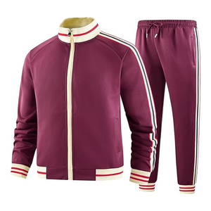 Most Popular 2024 <b>Men</b> <b>Track</b> Suits Sets Long Sleeve Full-zip Sweatsuit Active <b>Jackets</b> and Pants - Product Image 5