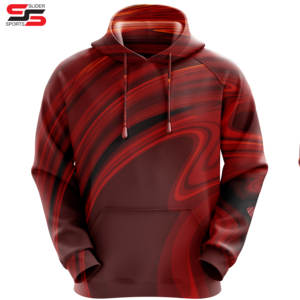 เสื้อฮู้ดแขนยาวผ้าฟลีซโพลีเอสเตอร์ 100% ปักลายแบบซับลิเมชั่นตามสั่งสำหรับฤดูหนาว - Product Image 6