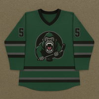 Jersey Hoki Kustom Desain Unik Jersey Hoki Es Sublimasi 100% Poliester Pakaian Hoki Es