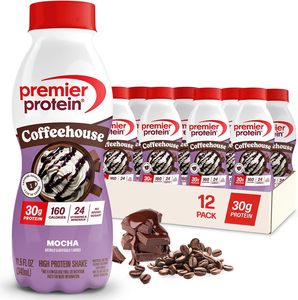Premier <b>Protein</b> COFFEEHOUSE Mocha <b>Protein</b> Shake with Caffeine for Energy – 30g <b>Protein</b>, 11.5 fl oz, 12 Pack - Product Image 4