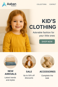 Thiết kế trang web cửa hàng quần áo trẻ em cơ quan phát triển web giá rẻ ở Ấn Độ cung cấp các giải pháp thương mại điện tử đáng tin cậy và giá cả phải chăng - Product Image 6