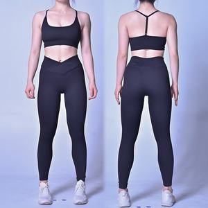 Conjunto de ropa de yoga Sexy a la moda única, traje para mujer, ropa deportiva atlética sin costuras, conjuntos de ropa deportiva de ocio, ropa de entrenamiento - Product Image 5