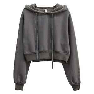Sudaderas transpirables antiarrugas de alta calidad para mujer, tendencia superior, alta exigencia, precio barato, servicio OEM, sudaderas con capucha cortas - Product Image 3