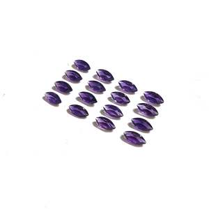 Piedras Preciosas de Amatista Natural de Brasil, Calibradas, Corte Marquesa, Facetadas, 3x6mm-6x12mm, Cuarzo Violeta Claro, Certificado IGI, Pulido con Calor - Product Image 5