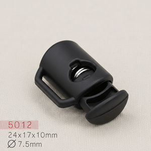 Vente en gros usine : Bloque-cordon en plastique ABS sans nickel, à ressort, simple ou double trou, pour cordons de serrage de vêtements et sacs - Product Image 5