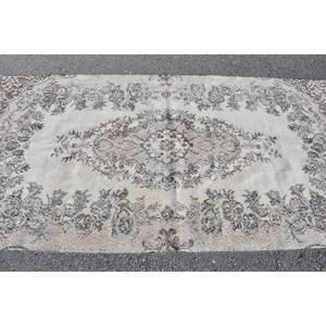 พรมข้างเตียงทรงสี่เหลี่ยมผืนผ้าขนกระต่ายเทียม4.7x9.1ft สีน้ำตาลวินเทจแบบดั้งเดิม - Product Image 4