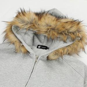 <b>Fur</b> Collar Hoodies Men Streetwear Harajuku Hip Hop Oversized <b>Hoodie</b> Hooded Sweatshirt Loose Casual <b>Hoodie</b> Jackets - Product Image 4