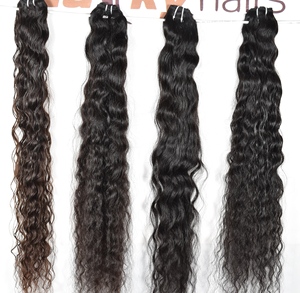 Extensions de cheveux raides à cuticule alignée en Inde, bruts vierges, au prix de gros d'usine, paquets de cheveux à vagues lâches et profondes - Product Image 6